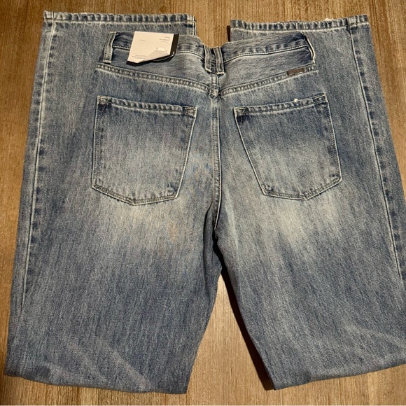 KanCan Distressed Blue Straight Jeans - Picture 3 of 4